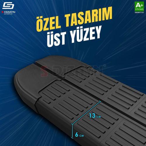 S-Dizayn Fiat Doblo 3 Uzun Şase S-Line Siyah Yan Basamak 213 Cm 2023 Üzeri