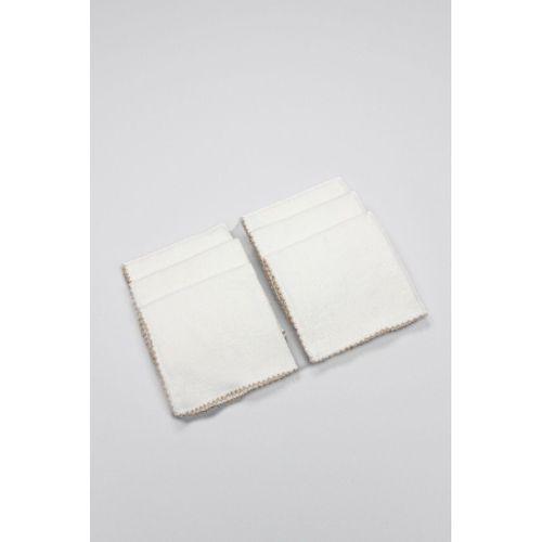 Bistyle Bistyle Organik 28x28 6'Lı Havlu Mendil 90105 Ekru