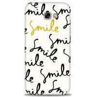 Samsung Galaxy A7 2017 / A720 Kılıf HD Baskılı Kılıf - S Smile + Tam Ekran Koruyucu