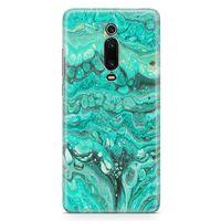 Xiaomi Redmi K20 Pro Premium Kılıf Su Yeşili Mermer Arka Kapak Koruma Desenli Full Koruyucu