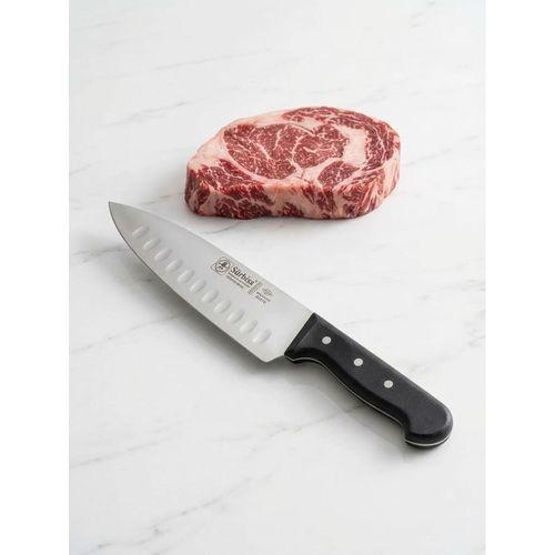 Sürbisa Sürmene 61070 Profesyonel Oluklu Şef Bıçağı 30 cm Paslanmaz Çelik Pimli Saplı Aşçı Bıçağı