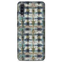 Y.Liva-2021 Özel Seri Kareli Samsung Galaxy A70s Kılıf Silikon Kapak