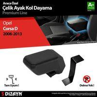 Opel Corsa Uyumlu D Kol Dayama Kolçak Çelik Ayaklı ABS Siyah 2006-2013 A+Kalite Parça