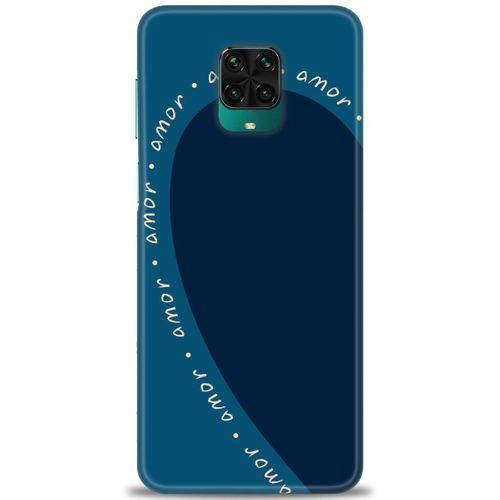 Xiaomi Redmi Note 9 Pro Kılıf HD Baskılı Kılıf - Amor Mavi + Tam Ekran Koruyucu