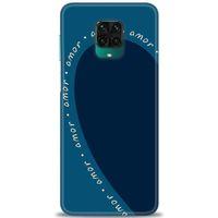 Xiaomi Redmi Note 9 Pro Kılıf HD Baskılı Kılıf - Amor Mavi + Tam Ekran Koruyucu