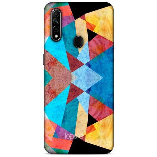 Oppo A31 Kılıf Pastel Renkler (25) Antişok Kapak Mavi Sarı