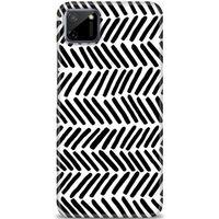 Realme C11 Kılıf HD Baskılı Kılıf - Siyah Çubuklar + Tam Ekran Koruyucu