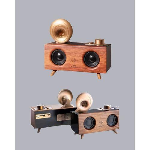 Gramafon Tasarımlı Bluetooth Hoparlör 3d Ses Teknolojili Çok Fonksiyonlu