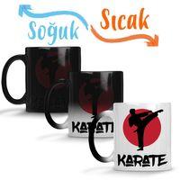 Karate Cool Martial Arts Sihirli Kupa Bardak Porselen