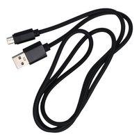 PowerMaster S3-S4 Samsung Micro USB Şarj Ve Data Kablosu 1 Metre Örgülü Siyah