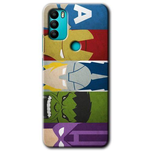 MRCİLETİSİM General Mobile GM 21 Plus Kılıf HD Desen Baskılı Arka Kapak + Temperli Cam - Avengers-1