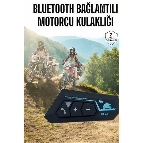 İnterkom Intercom Kask Kulaklık Bt22 Bluetooth Motosiklet Kulaklık 5.0 Bluetooth