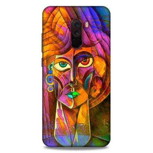 Lopard Xiaomi Pocophone F1 Uyumlu Kılıf Sürreal Yüzler ♀ (50) Shockproof Kılıf Desenli