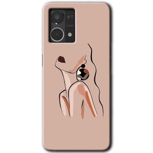 Oppo Reno 7 4G Kılıf HD Desen Baskılı Arka Kapak - Çizim Silüet