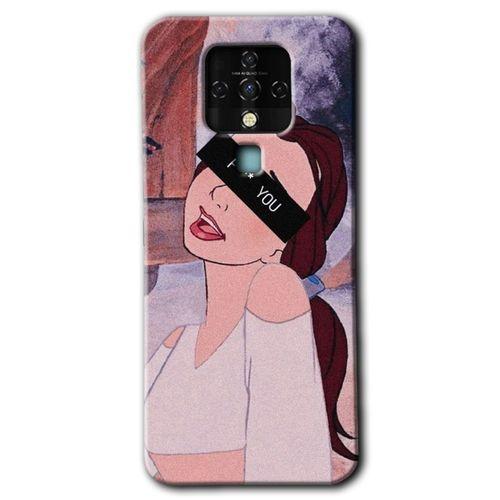 Tecno Camon 16 HD Baskılı Kılıf + 9D Tam Ekran Koruyucu - Bad Girl