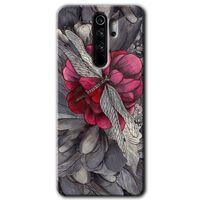 Xiaomi Redmi Note 8 Pro Kılıf Baskılı Arka Kapak - kelebek Ömrü +Tam Ekran Koruyucu