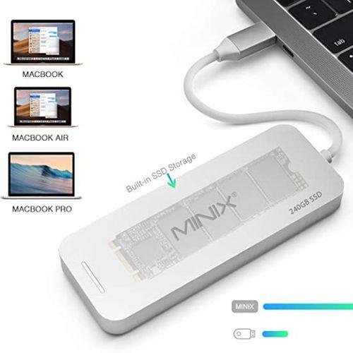 Minix 240 GB NEO-S2GR Taşınabilir SSD Gümüş