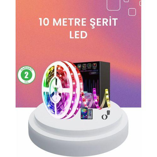 10 Metre Telefon Kontrollü Smart Şerit Led Usb Rgb Kumandalı