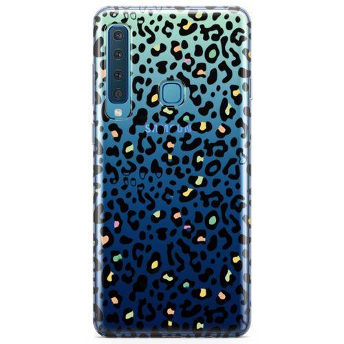 Samsung Galaxy A9 2018 Kılıf Colorful Leopar Arka Kapak Koruma Desenli Full Koruyucu