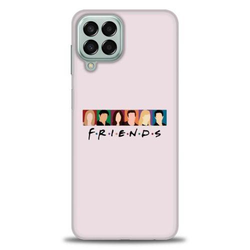 Samsung Galaxy M33 Kılıf HD Baskılı Kılıf - Renkli Friends + Tam Ekran Koruyucu