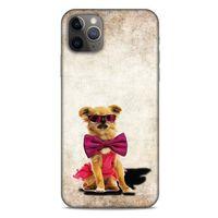 Apple Iphone 11 Pro Max Kılıf Köpek Kıyafetleri (14) Lansman Kılıf Chihuahua Papyon