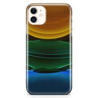 Apple iPhone 11 Kılıf Yer Gök Güneş Arka Kapak Koruma Desenli Full Koruyucu