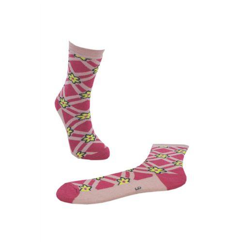 Kız Çocuk Havlu Çorap Çiçek Desenli 9-10 Yaş Vkr