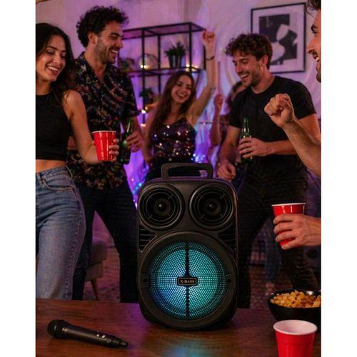 Kablosuz Karaoke Hoparlör Mikrofonlu Rgb Işıklı 6.5 İnç Bluetooth Speaker Taşınabilir