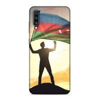 Samsung Galaxy A70 Uyumlu Kılıf Azarbaijan (3) Kapak Azerbaycan Bayrak