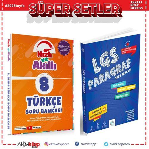 Tammat 8.Sınıf Hızlı ve Akıllı Türkçe ve Paragraf Soru Bankası Seti 2 Kitap