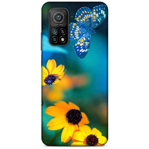 Lopard Xiaomi Mi 10T 5G Uyumlu Kılıf Bahar (50) Shockproof Kılıf Kelebek Çiçek