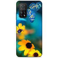 Lopard Xiaomi Mi 10T 5G Uyumlu Kılıf Bahar (50) Shockproof Kılıf Kelebek Çiçek