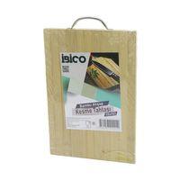 İ22-201 Lüks Ahşap Bambu Kesim Panosu 22x32x1 7cm Metal Kulplu