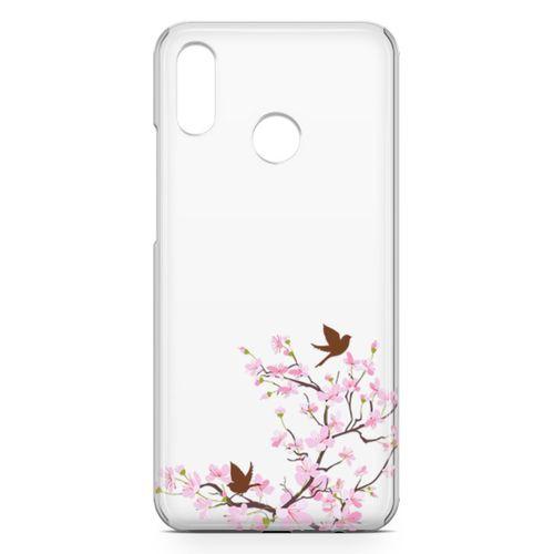 Huawei P20 Lite Kılıf Peony Kuşlar Arka Kapak Koruma Desenli Full Koruyucu