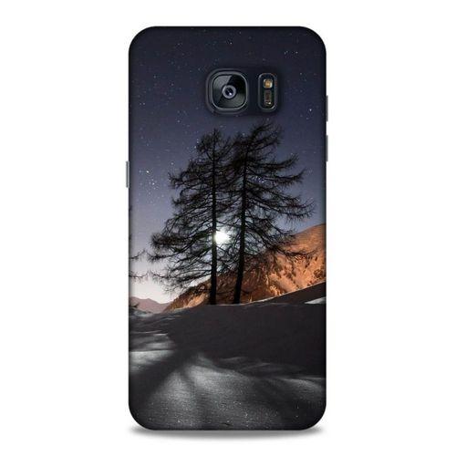 Lopard Samsung Galaxy S7 Edge Uyumlu Kılıf Gece'S (48) Bumper Kılıf Kış Manzara