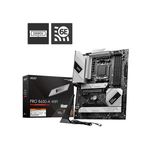 MSI PRO B650-A WIFI AM5 DDR5 7600MHZ(OC) HDMI DP 3x M.2 USB 20 Gbps 2.5G LAN WI-FI 6E ATX