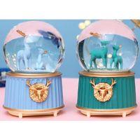 Mavi-yeşil Geyik Kar Küresi Küçük Boy - Lisinya