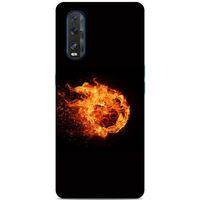 Lopard Oppo Find X2 Uyumlu Kılıf FireX (29) Arka Koruma Kılıfı Ateş Topu