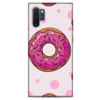 Samsung Galaxy Note 10 Plus Uyumlu Kılıf Pembe Delisi (25) Antişok Kapak Donut