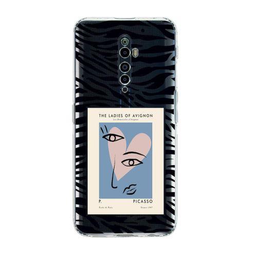 Oppo Reno 2z Picasso The Ladies of Avignon Desenli Premium Şeffaf Silikon Kılıf