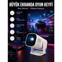 Projeksiyon Oyun Sinema Projektörü 4k Hd Görüntü Kaliteli Yeni Nesil