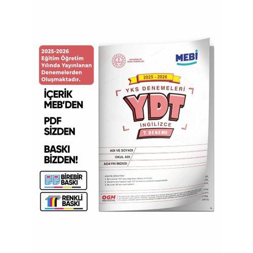 2026 ÖSYM YKS-YDT MEBİ OGM Deneme Paketi Güncel 7li SET (Seri Deneme Paketi) BASKI ÜCRETİ