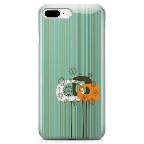 Apple iPhone 7 Plus Kılıf Soyut Bahar Arka Kapak Koruma Desenli Full Koruyucu