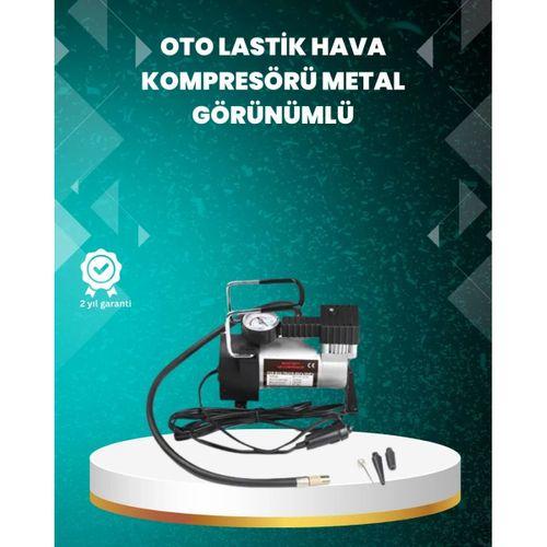 Ağır Hizmet Tipi Oto Kompresör 140 Psı Manometreli