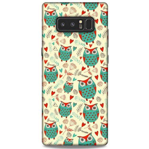 Baykuşlar (20) Desenli Silikon Kapak Telefon Kabı Samsung Galaxy Note 8 Kılıf