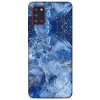 Samsung Galaxy A31 Uyumlu Kılıf Mavi Delisi (9) Kılıf Mürekkep