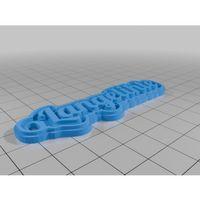 Özelleştirilmiş Çok Satırlı İsimlik veya Anahtarlık 3D Baskı (Bu ürün Sadece Plastik parçadır - Almadan Önce Soru Sorabilirsiniz)