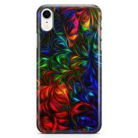 Apple iPhone XR Kılıf Fractal Art Arka Kapak Koruma Desenli Full Koruyucu