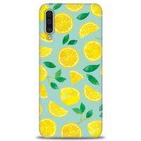 Samsung Galaxy A30S Kılıf HD Baskılı Kılıf - Limon Dilimleri + Tam Ekran Koruyucu