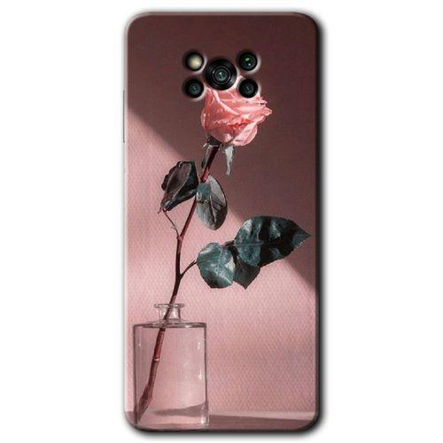 Poco x3 NFC Kılıf HD Desen Baskılı Arka Kapak + Temperli Cam - Retro Gül